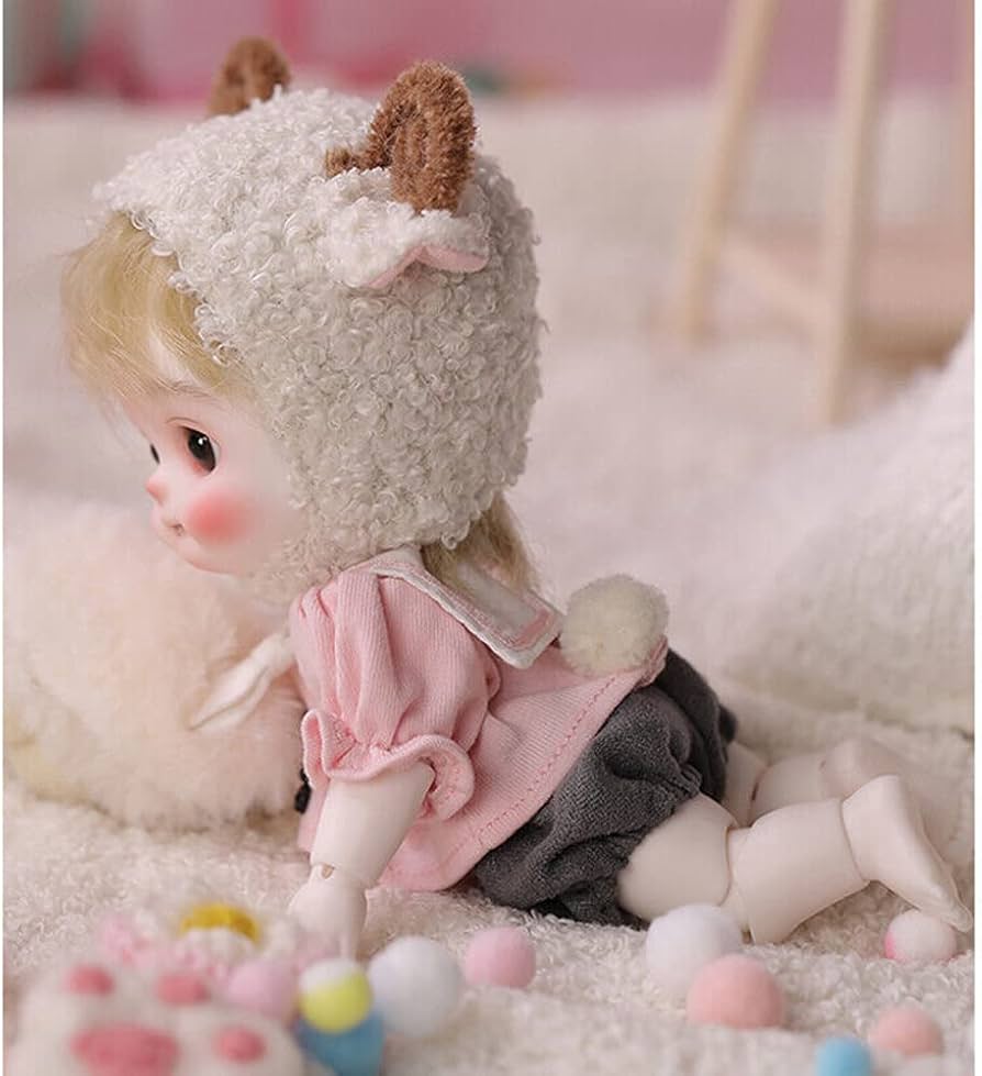 Amazon | KAKAA BJDドール フルセット 1/8 球体関節人形 16cm SD 樹脂